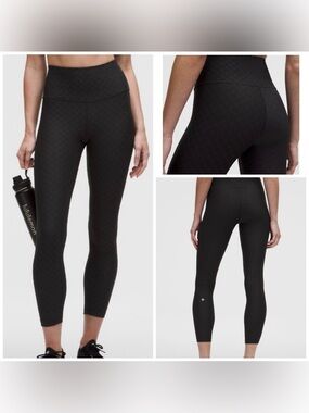Lululemon 3D Jacquard Diamond Train High-Rise Tight 25" Size 6